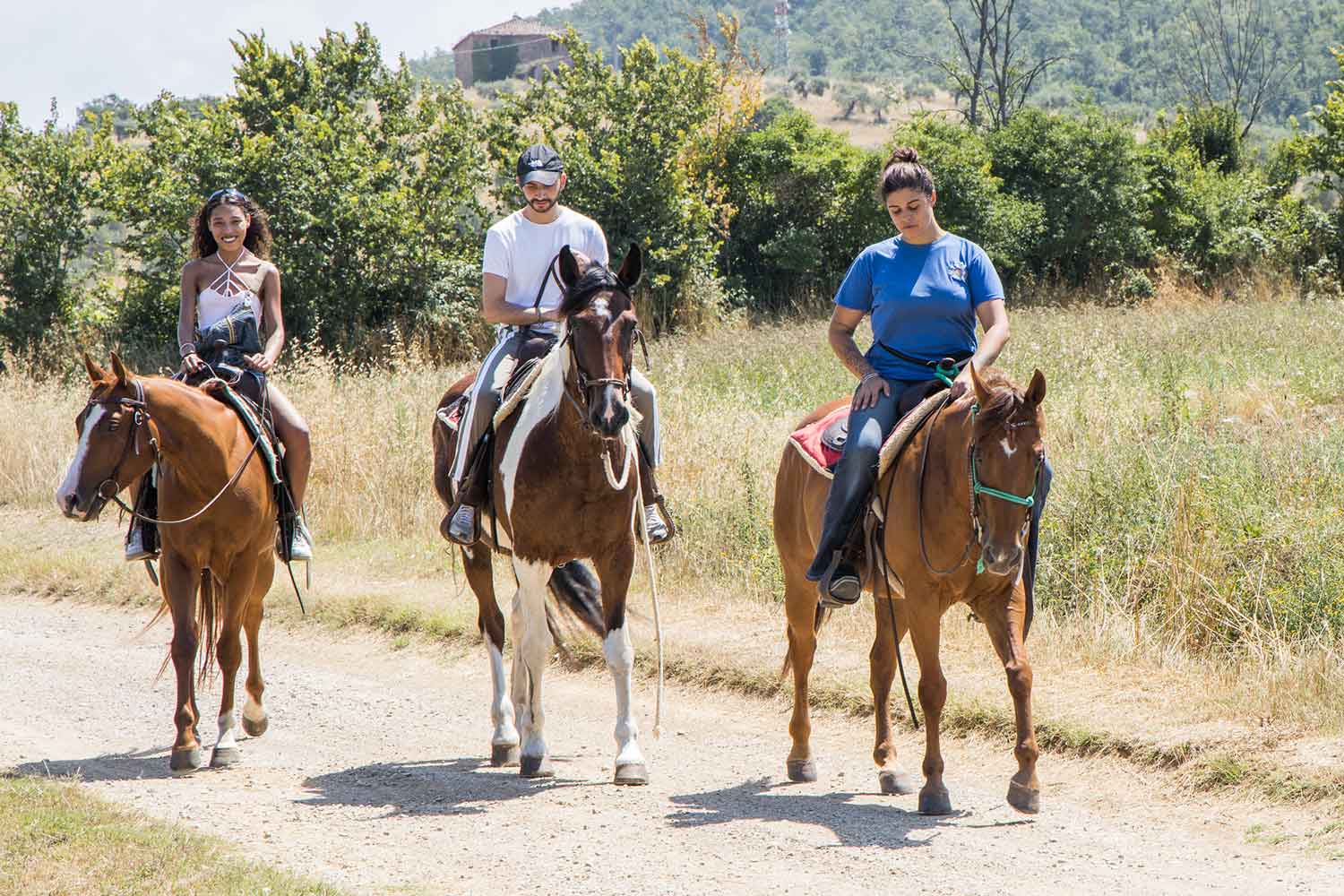horse riding in the umbrian country